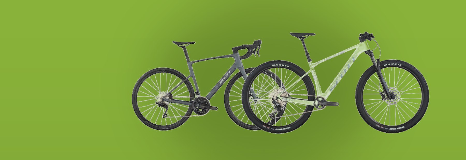 Bicicletas Scott Addict 50 e Scale 920 na Dual Giro Bike